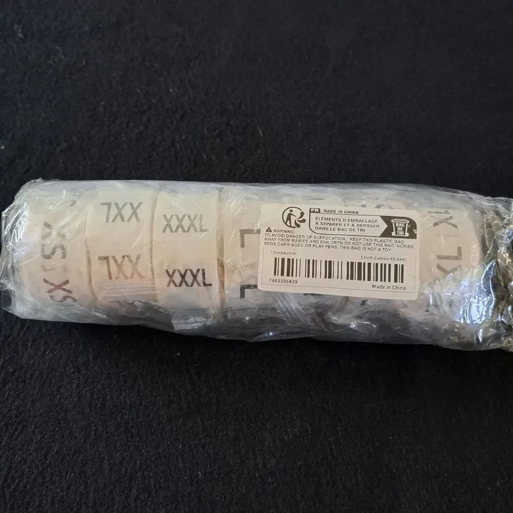 3500 pc Apparel Sz Stickers Labels 7 Rolls 1